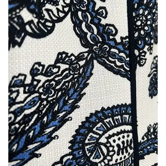 Talbots Women's Sz 4 Cotton Blend Paisley Sheath Dress Sleeveless Career Office - Picture 7 of 9